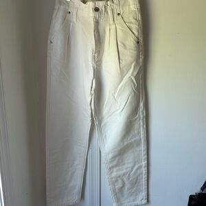 White Cotton Pants